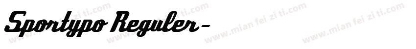 Sportypo Reguler字体转换